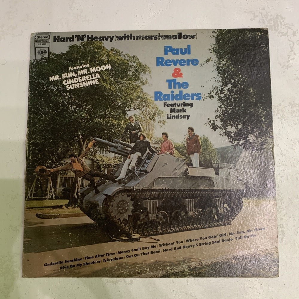 Paul Revere & The Raiders - Hard 'N' Heavy With Marshmallow 1969 Orig. Vinyl VG+